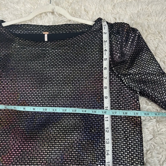 Free People Diamonds Are Forever Metallic Shift Dress - Picture 14 of 15